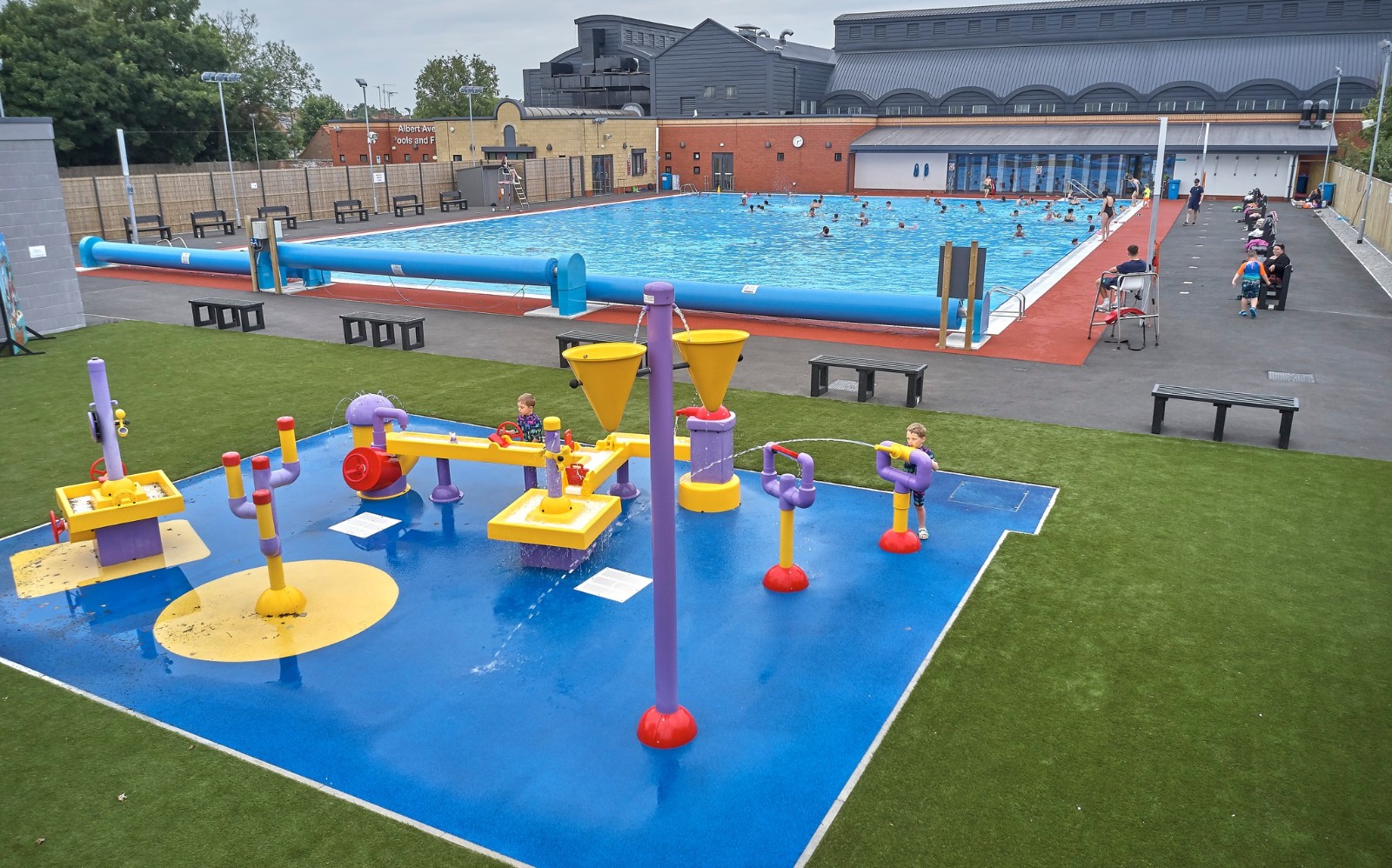 Lido Swim at Albert Avenue Pools block mentored by Astra Youth Centre