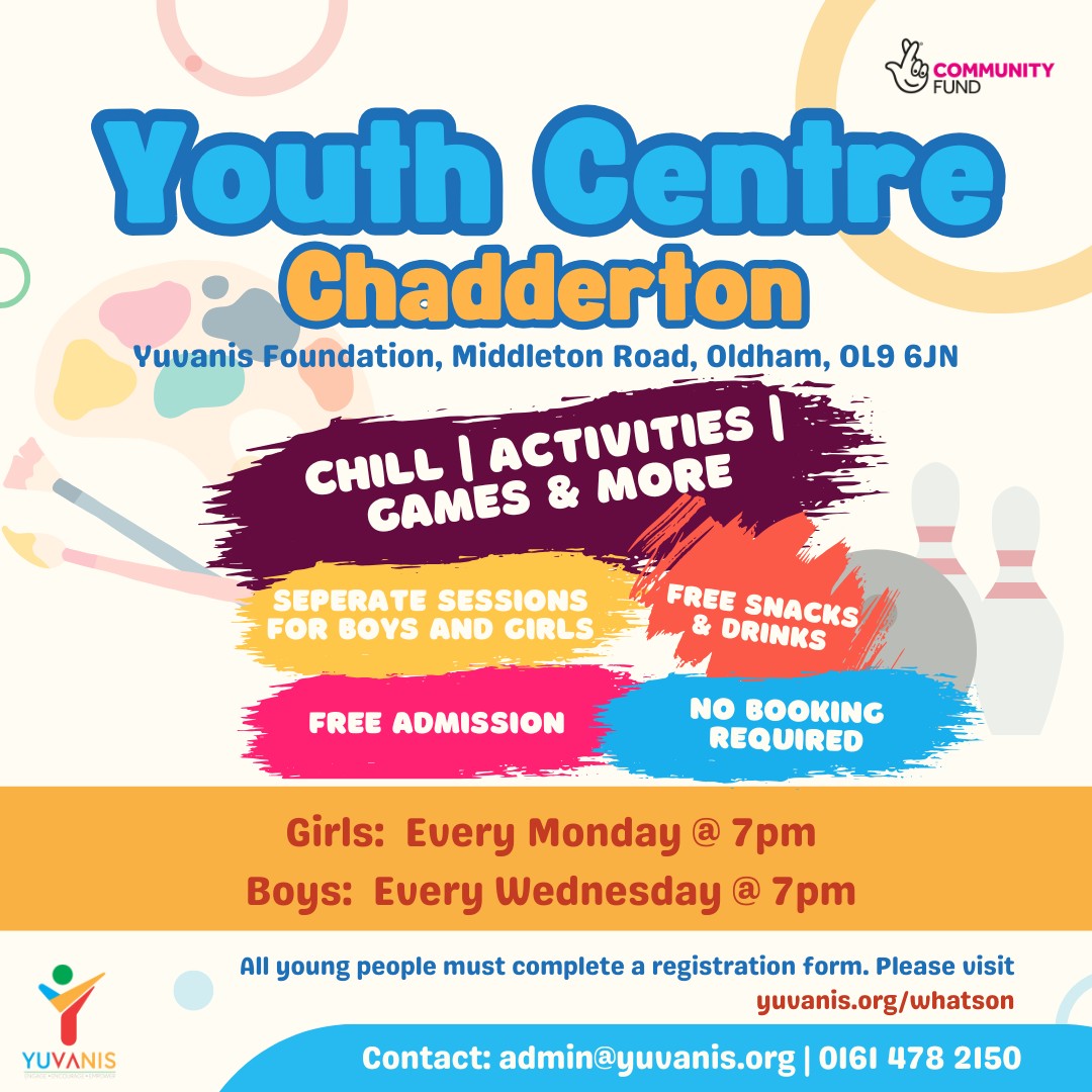 Weekdays Youth Centre - Chadderton block mentored by Yuvanis Foundation