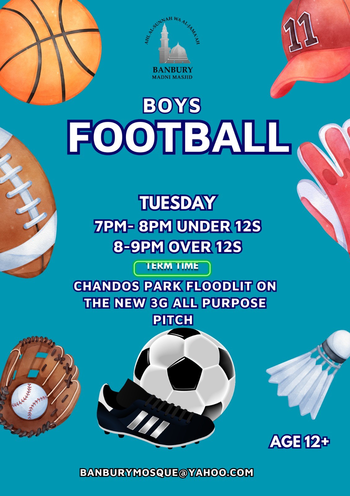 Football under 10s block mentored by Umar Welfare Centre (Banbury Madni Masjid)