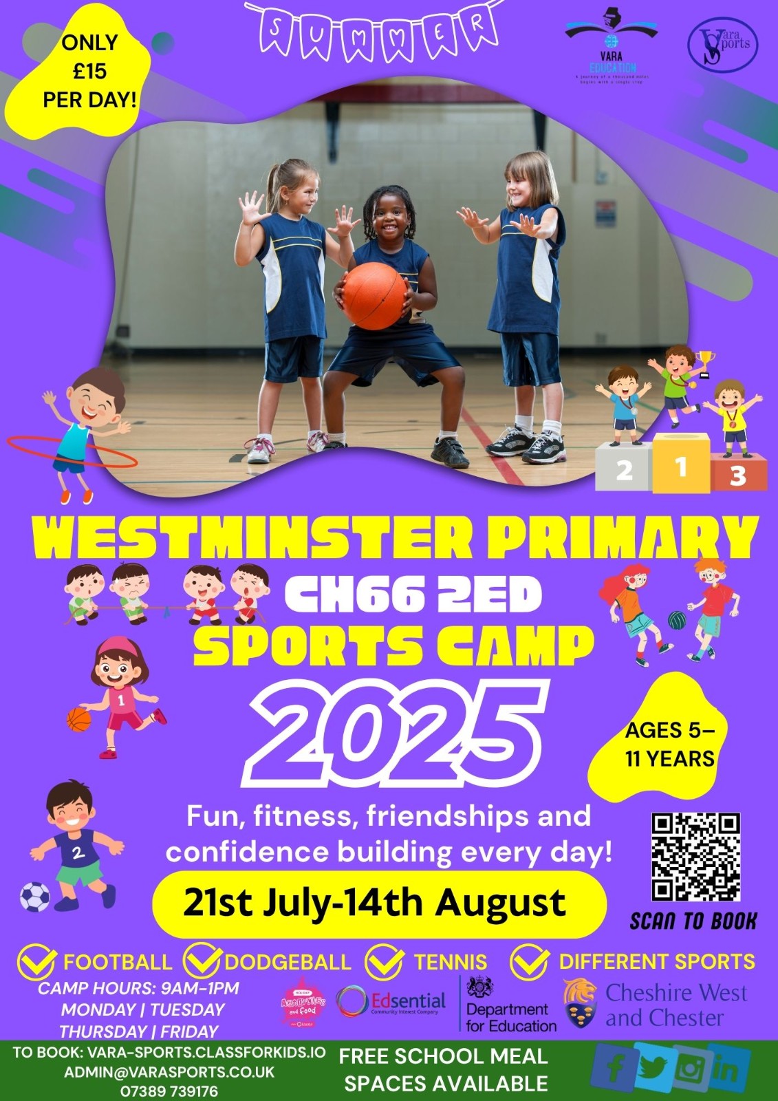 VARA Westminster Primary Sports Camp block mentored by Vara Sports And Education