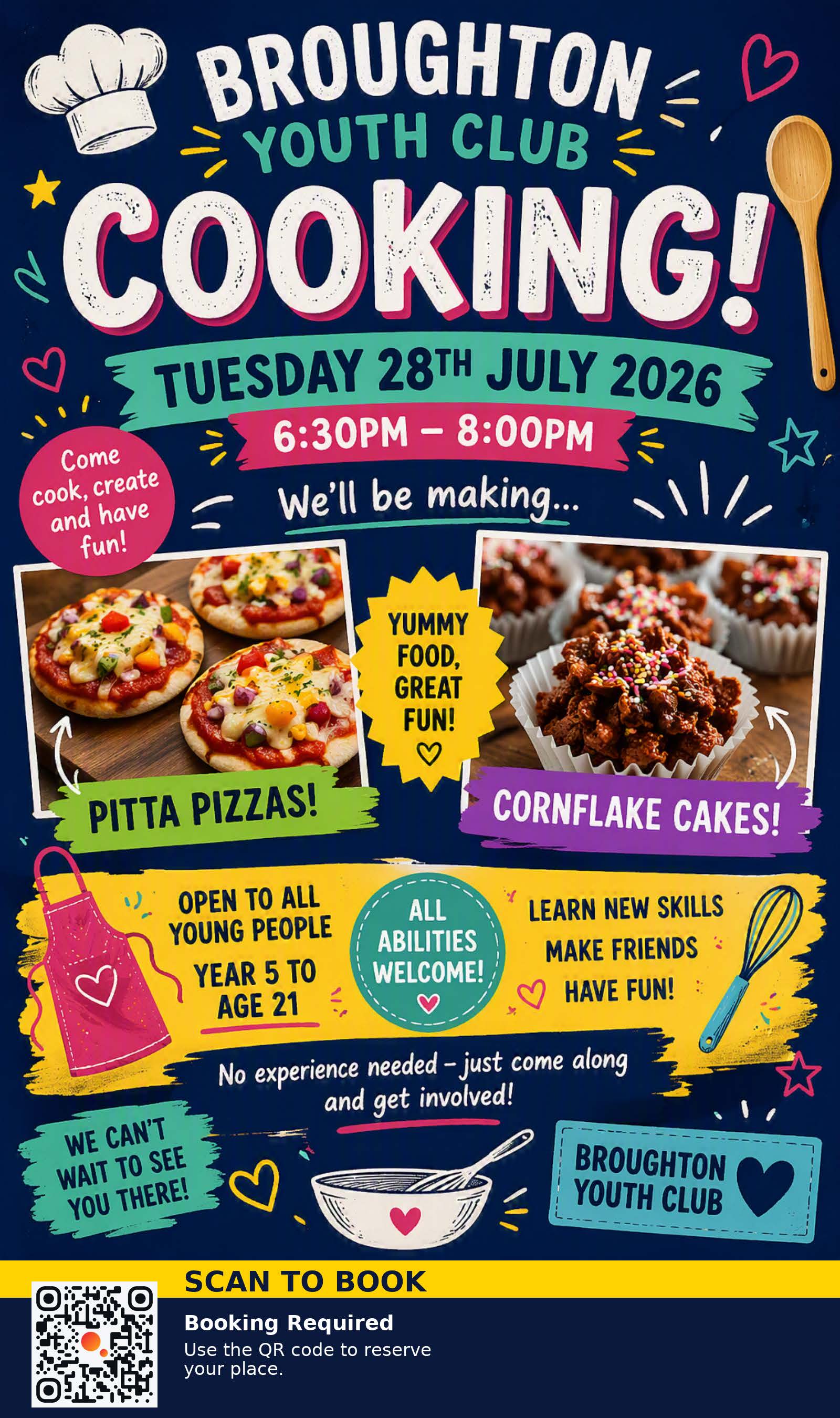 BYC Cooking Evening block mentored by Broughton Youth Club