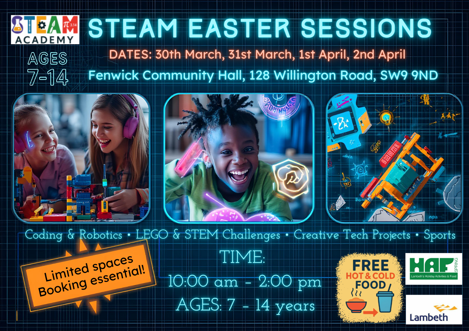 Easter Tech Fun: STEAM Sessions for Kids block mentored by Steam Academy CIC