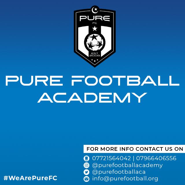 Pure FC Saturday Sessions block mentored by Pure Football Academy