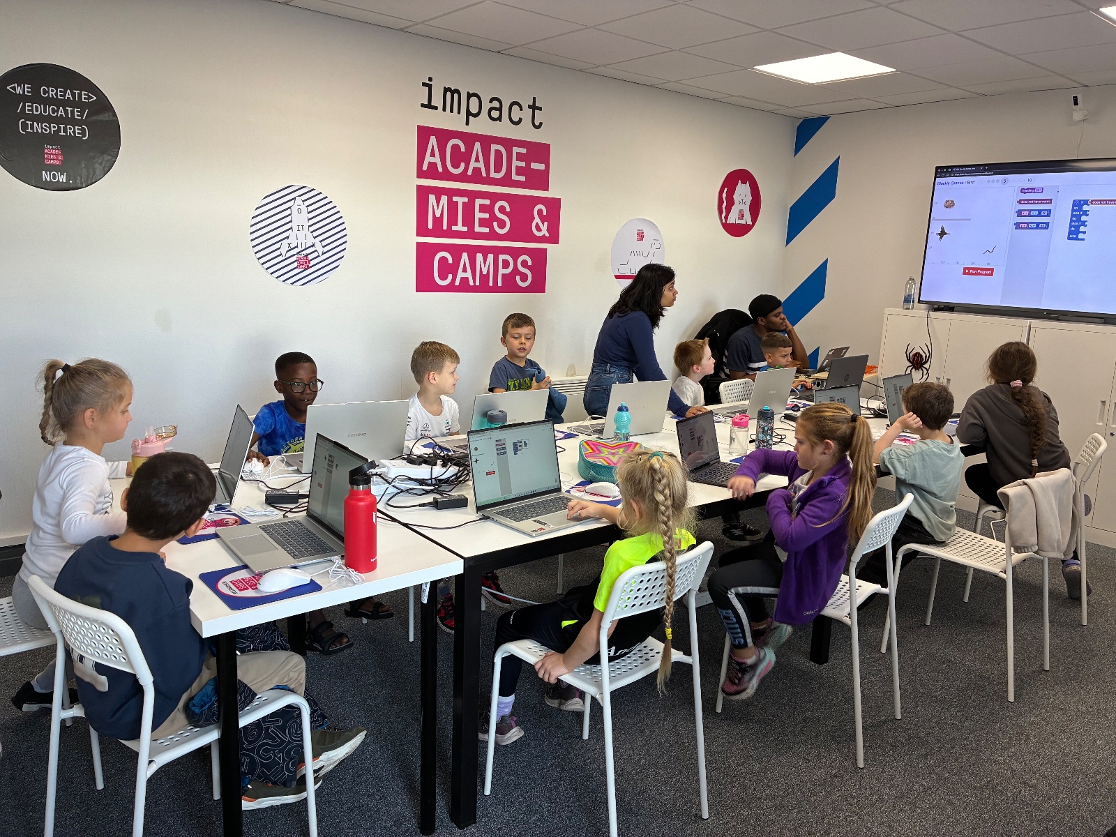 Coding classes for children 5-17 block mentored by Impact Academies & Camps
