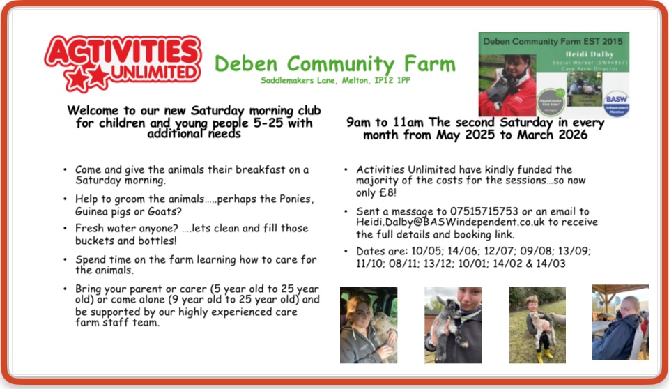 Saturday Morning Club block mentored by Deben Community Farm