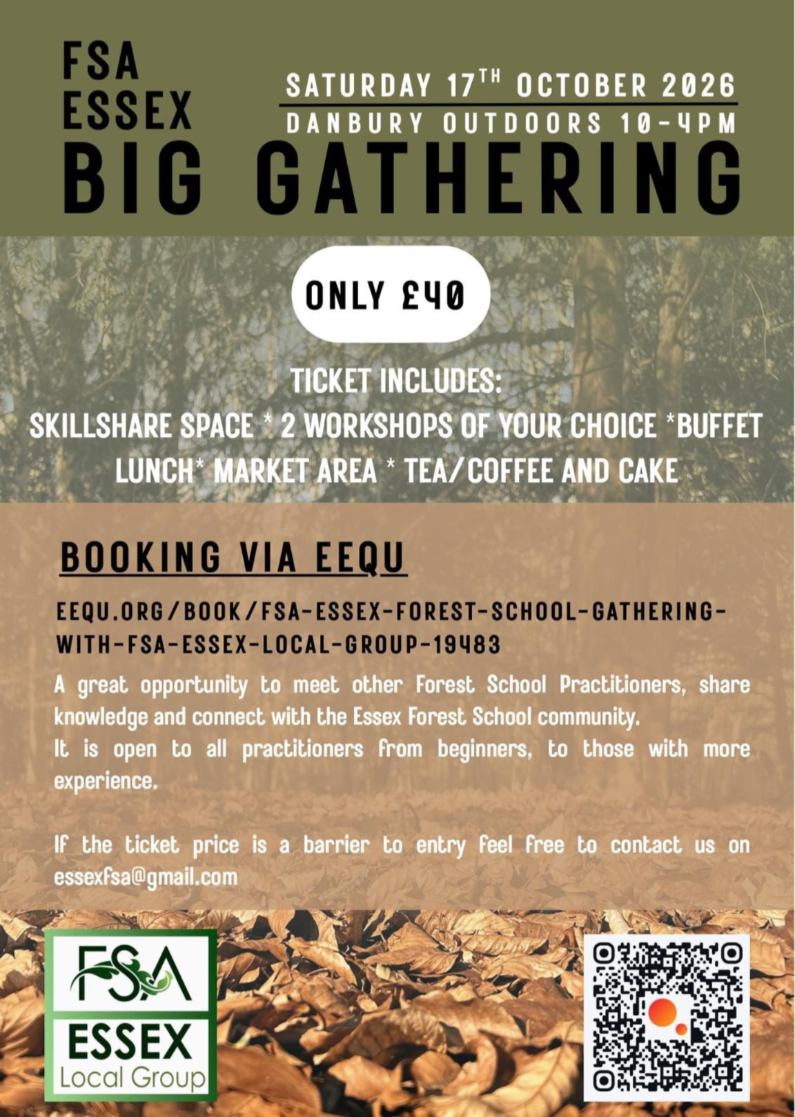 FSA Essex Forest School Gathering block mentored by FSA Essex Local Group