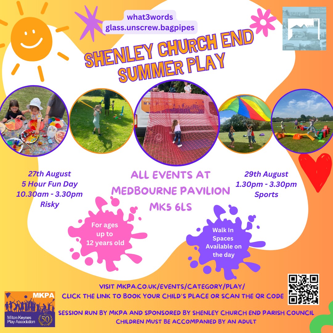 MKPA Medbourne Pavilion - SUMMER block mentored by Milton Keynes Play Association