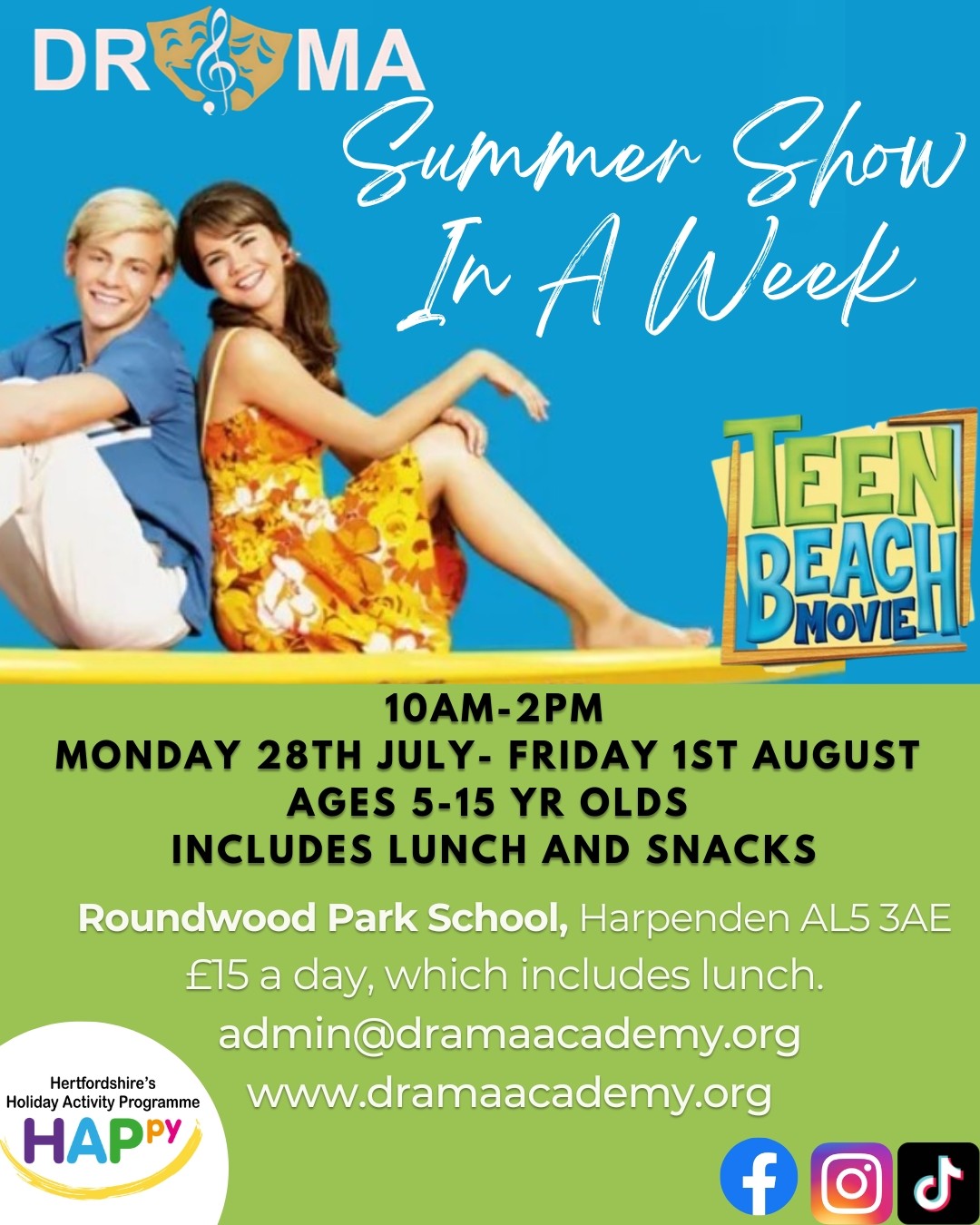Harpenden Show In A Week block mentored by Drama Academy