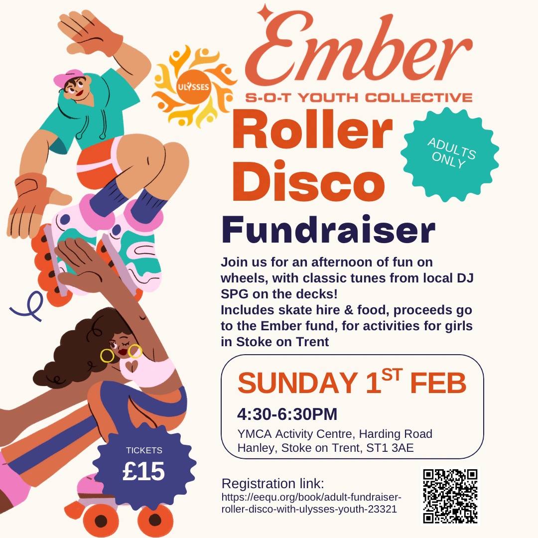 Ember Fundraiser Roller Disco block mentored by Ulysses (Youth & Community) CIC