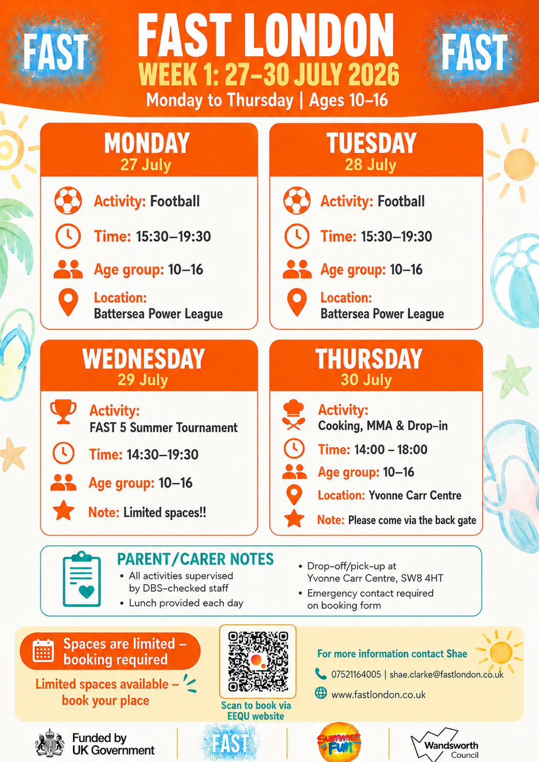 2026 FAST Summer HAF activities block mentored by FAST LONDON