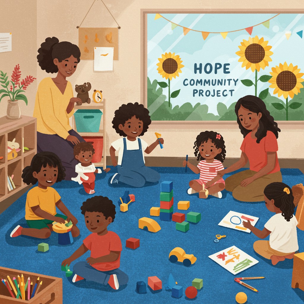 Giggle and Grow Stay and Play block mentored by Hope Community Project (Wolverhampton)