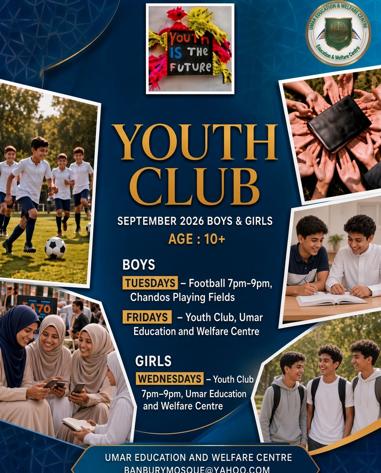 YOUTH CLUB BOYS AND GIRLS block mentored by Umar Welfare Centre (Banbury Madni Masjid)