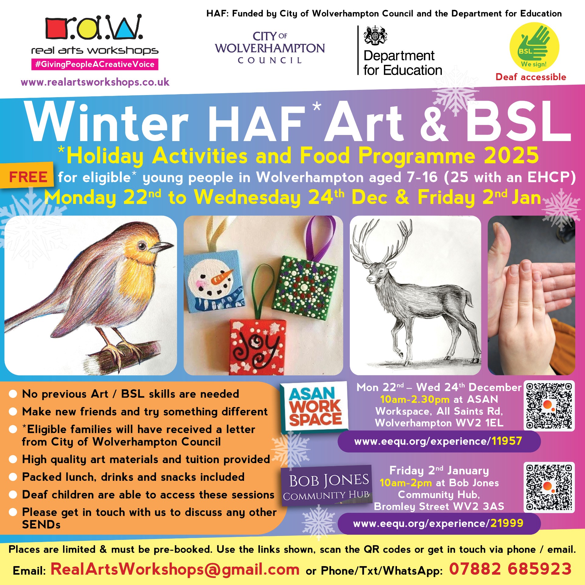 Winter HAF specialist Arts and BSL - ASAN - image 2