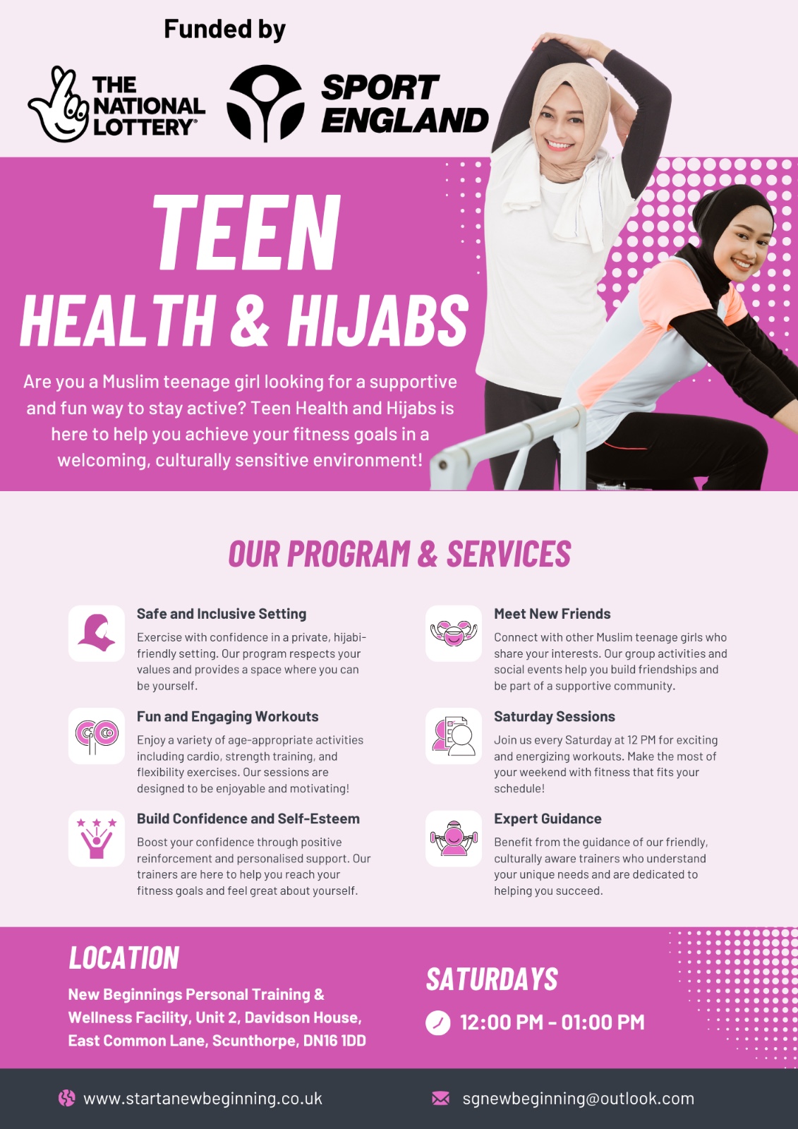 Teen Health & Hijabs block mentored by The MoveMENt New Beginnings C.I.C
