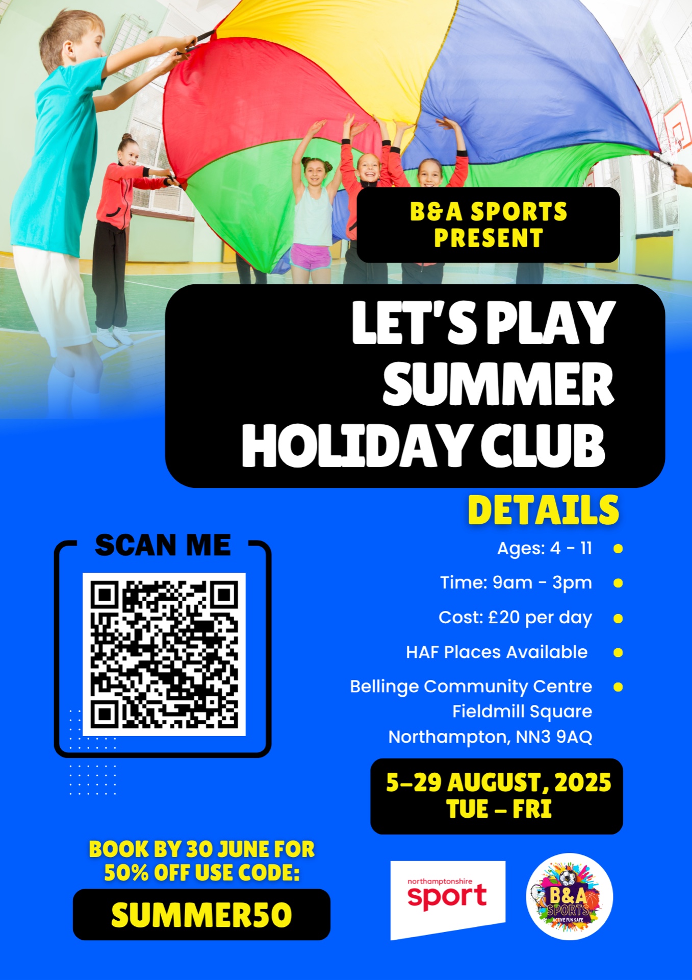 B&A Sports - Lets Play block mentored by Believe and Achieve Sports