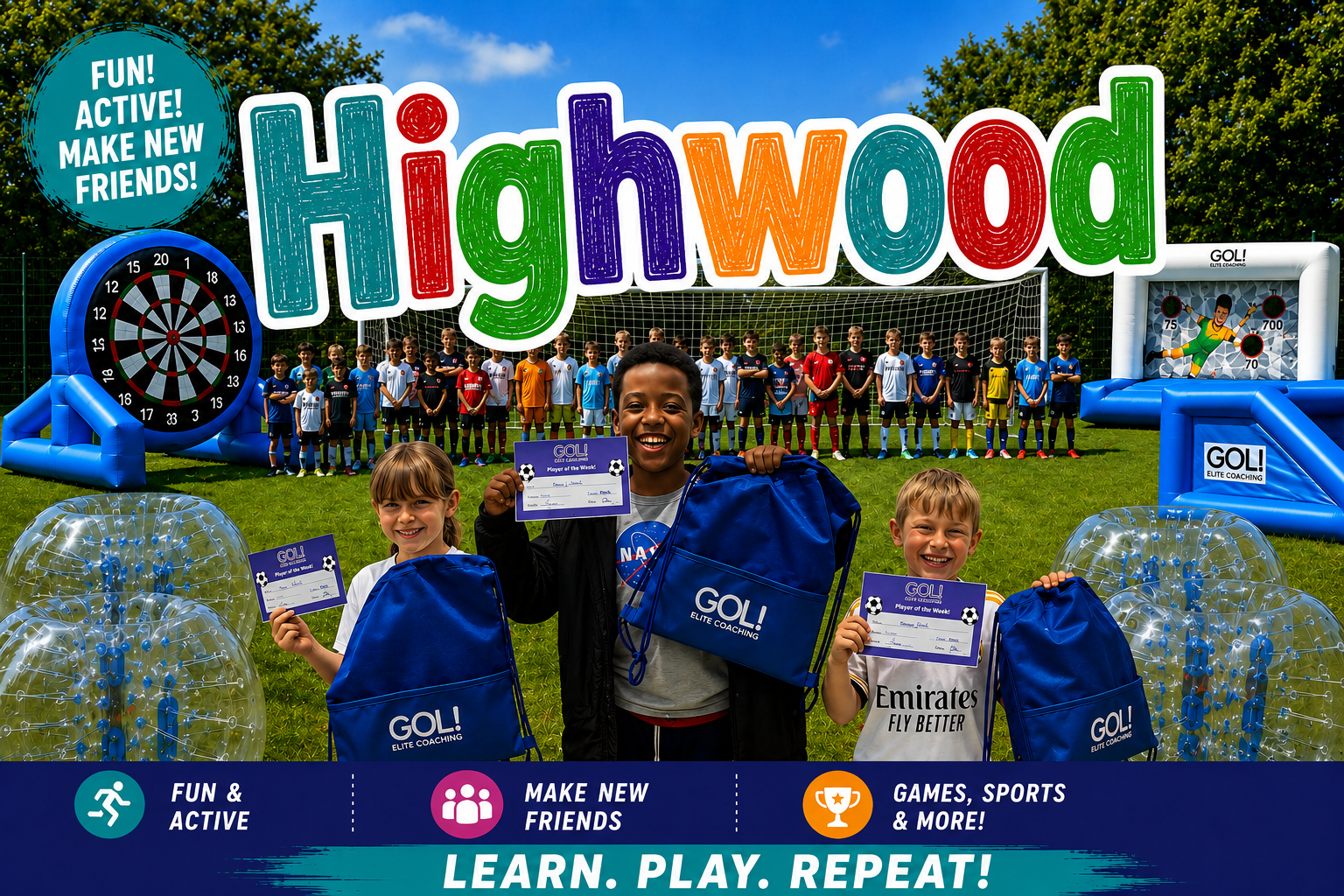 Morning football club @ Highwood block mentored by Gol Elite Coaching LTD