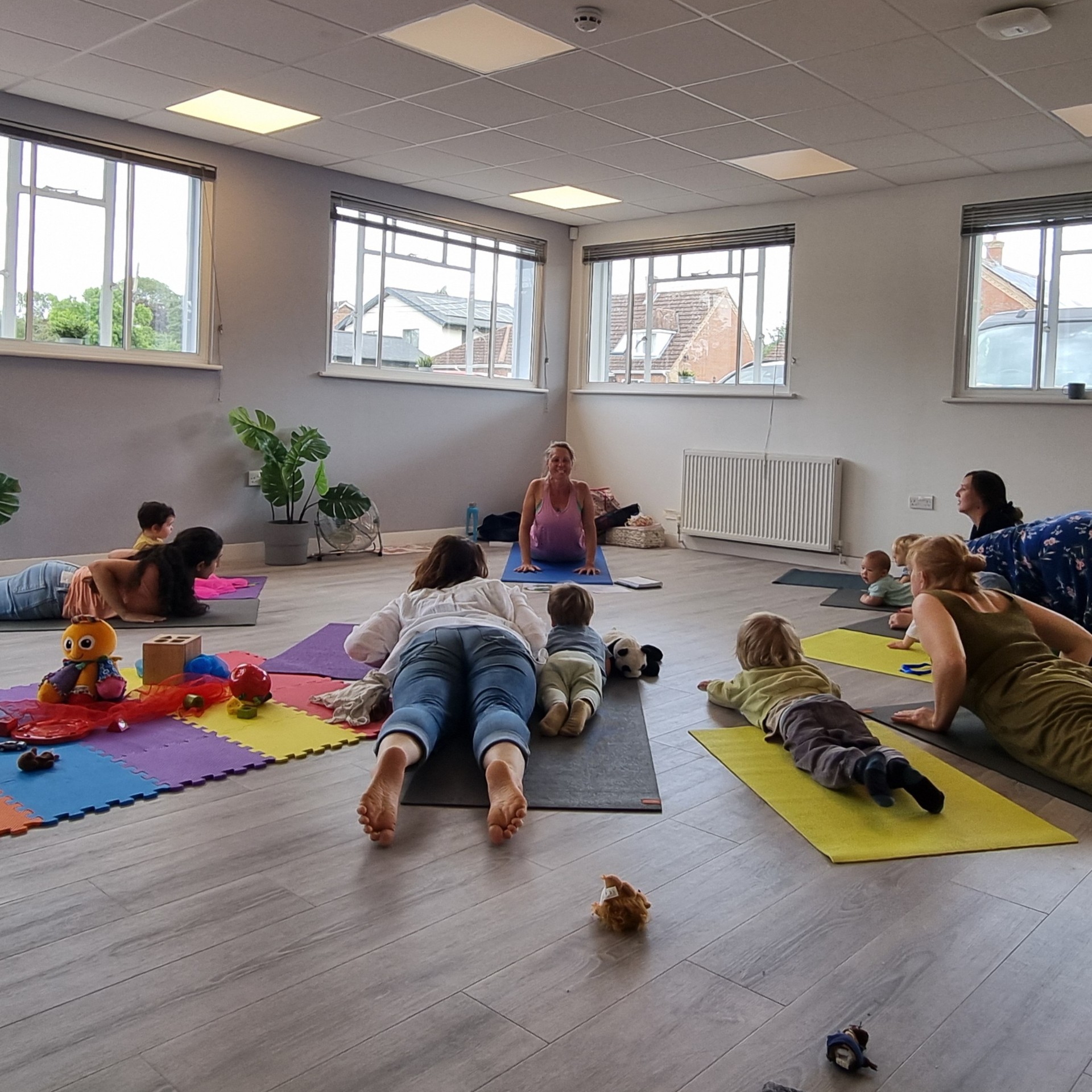 Parent & Child Yoga-The Space Burston block mentored by Melanie Sharman