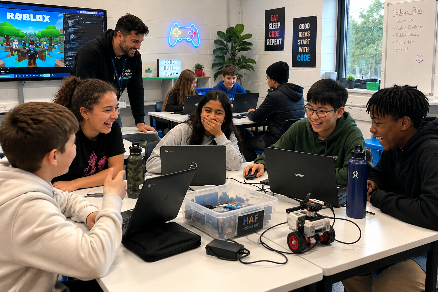 Roblox Coding & Robotics block mentored by WLC Coding