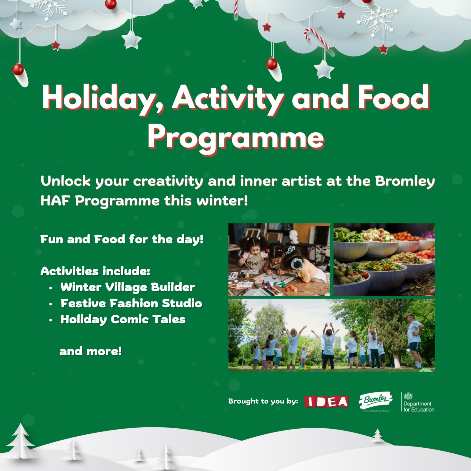 Holiday Activity and Food (HAF) - Bromley block mentored by IDEA Design Hub CIC