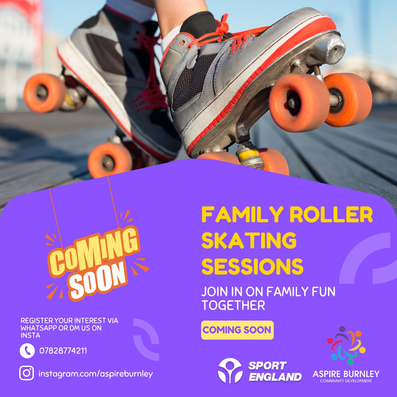 Women and Kids Skating block mentored by Aspire Burnley