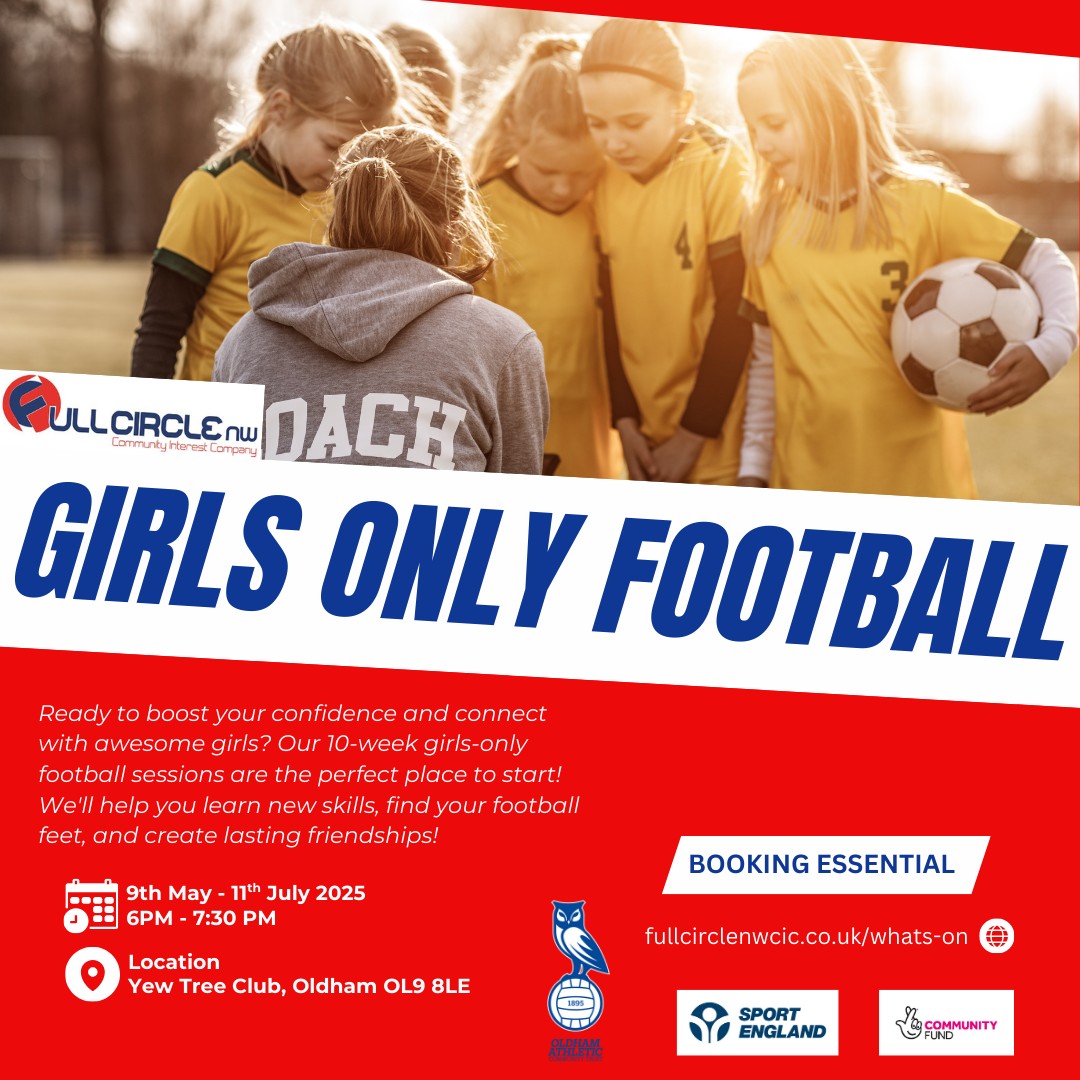 Girls Only Football block mentored by Fullcircle nw CIC