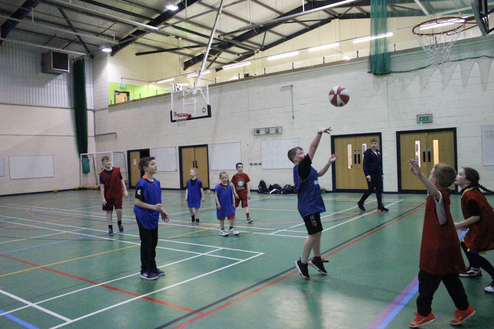 Basketball Camp block mentored by East Norfolk Sixth Form College