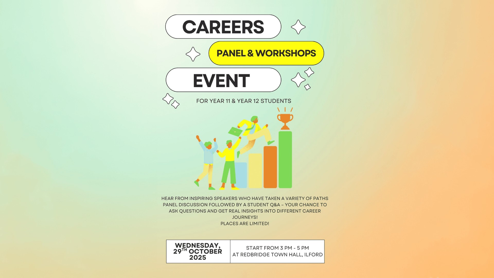 Careers panel and workshop event block mentored by Redbridge Youth Service