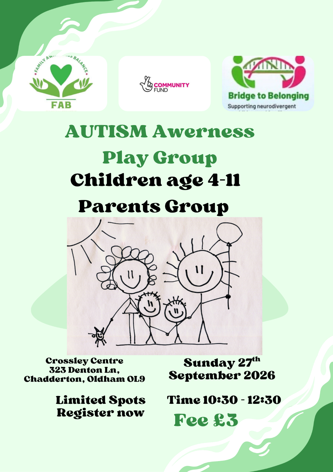Autism Awerness - Children and Parents Groups block mentored by FAB Family Centre CIC