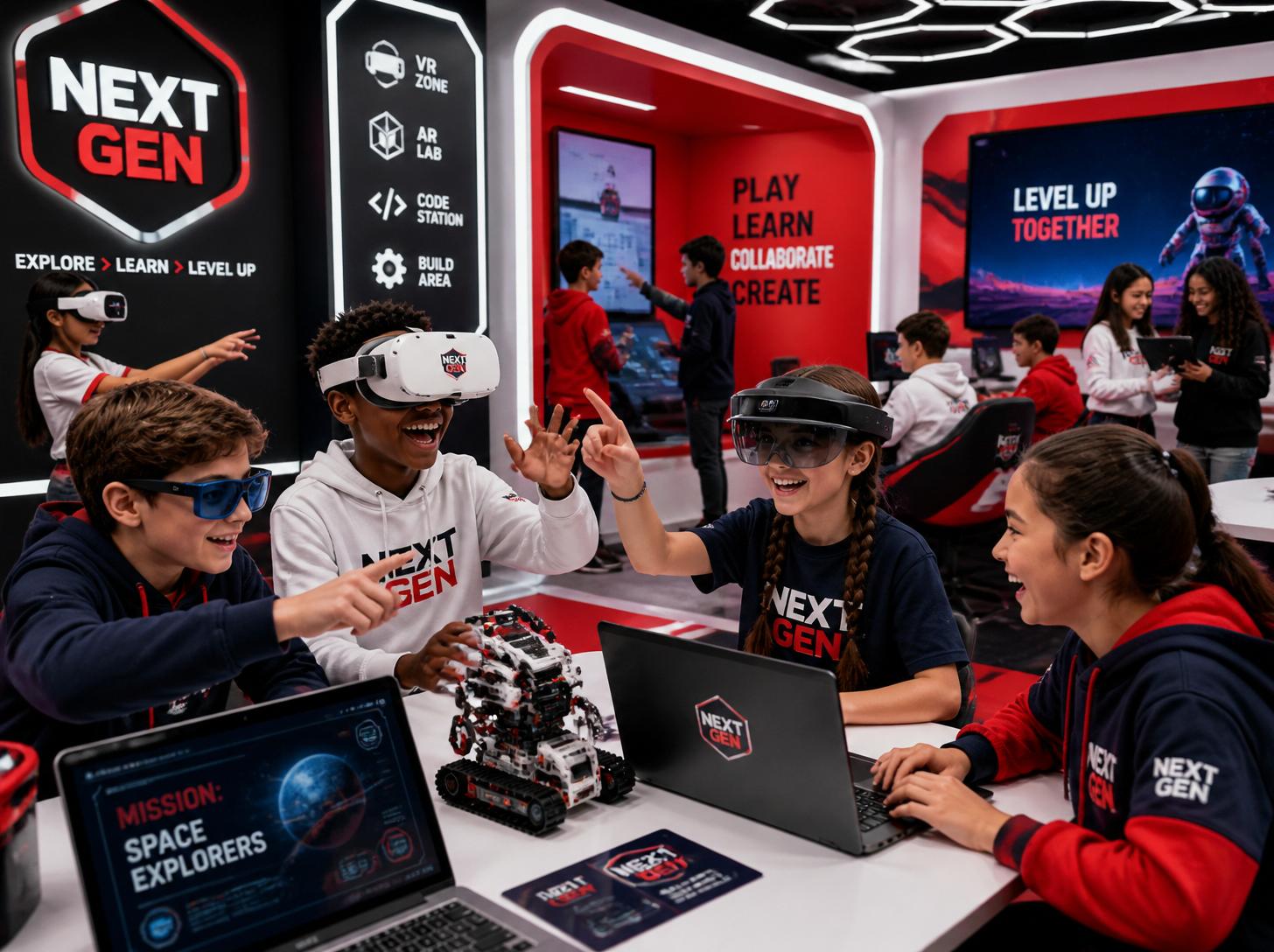 VR Digital, Coding & Gaming Holiday Club block mentored by Another World VR Camberley
