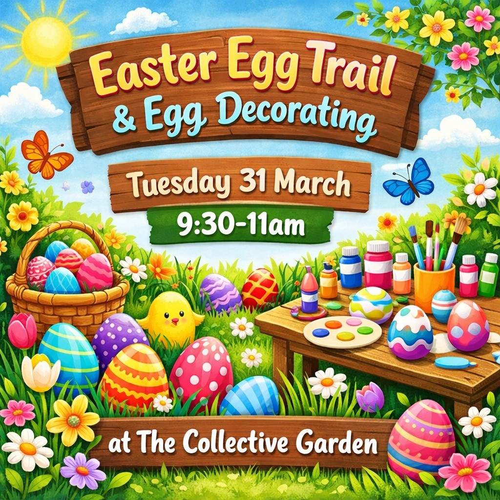 Easter egg trail and Egg painting block mentored by Bexhill Family Collective CIC