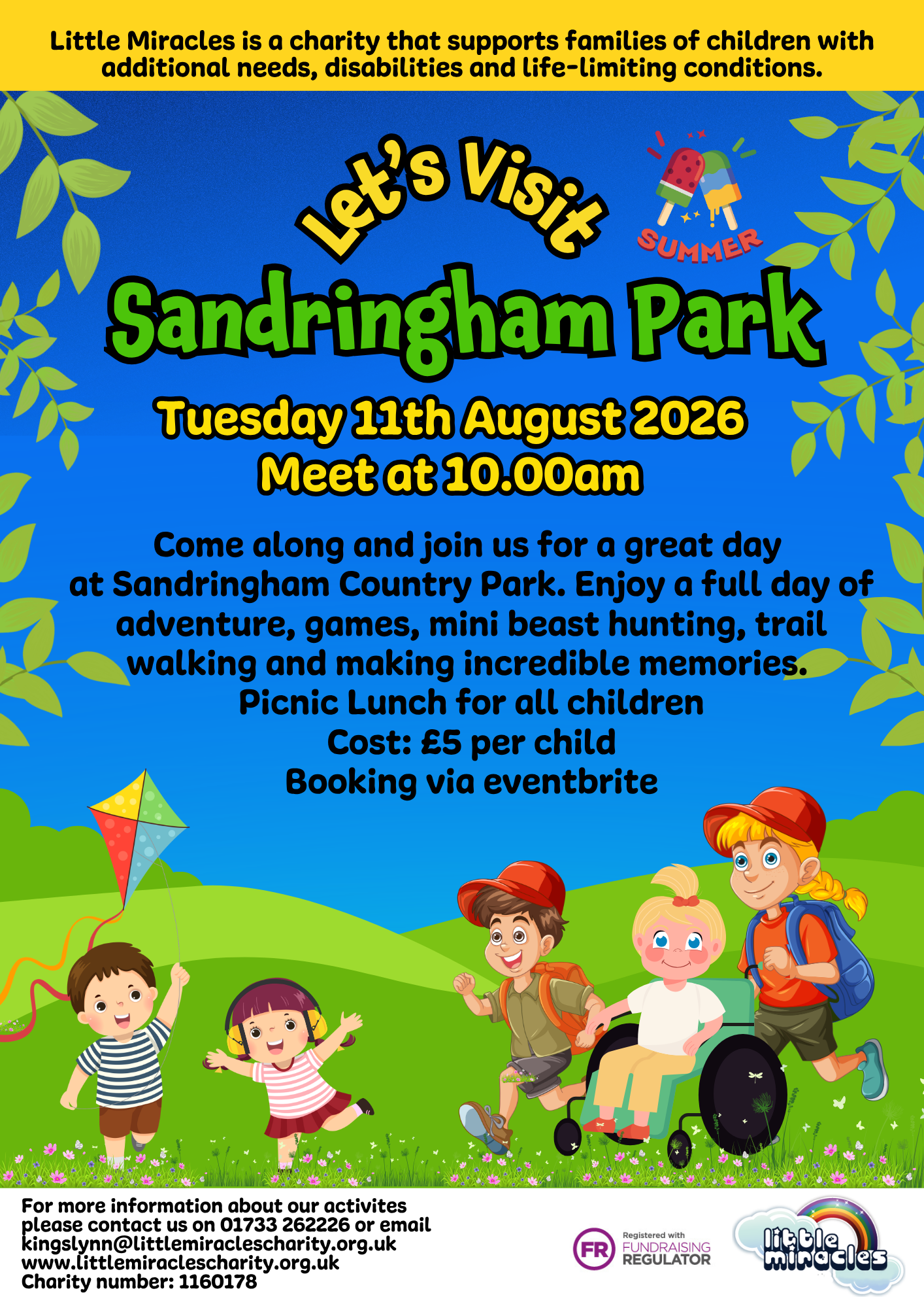 SEND Sandringham Country Park Visit block mentored by Little Miracles Charity