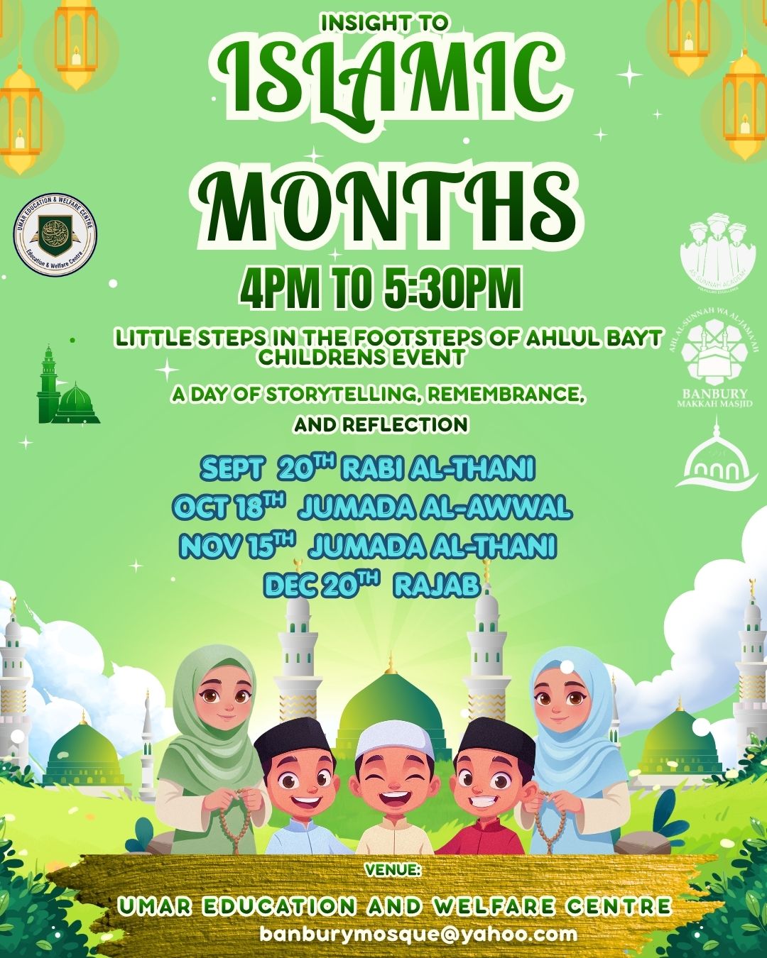 ISLAMIC MONTHS block mentored by Umar Welfare Centre (Banbury Madni Masjid)
