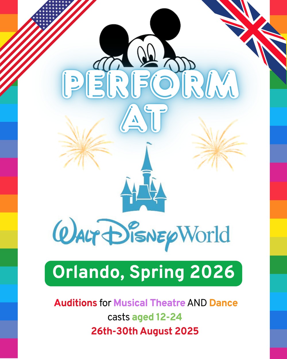 Disney Bootcamp block mentored by Artemis Studios Performing Arts Schools and College