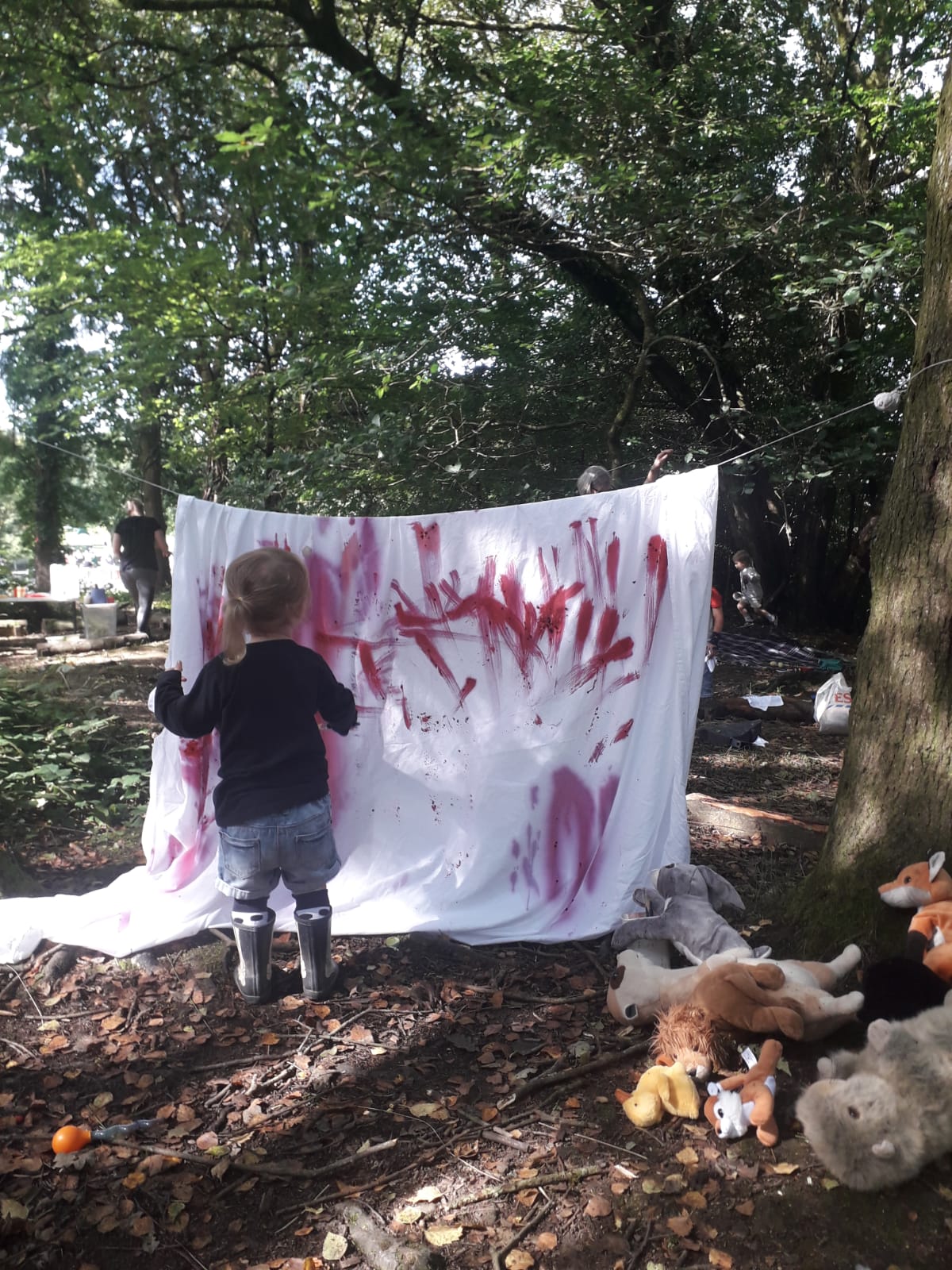 Gnoll Park Seedlings block mentored by Forest School SNPT