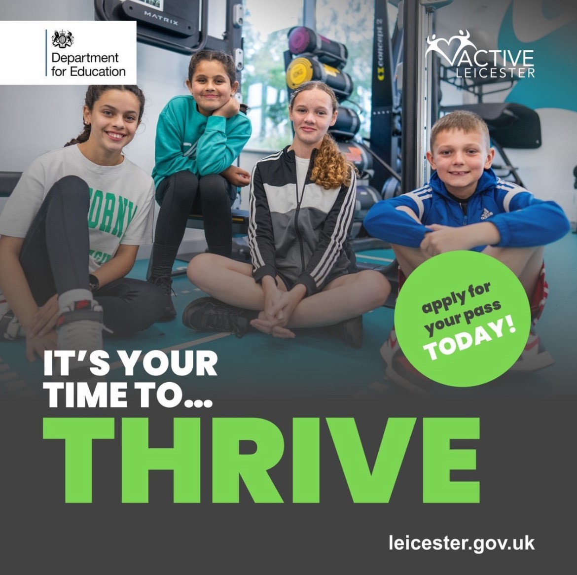 Activity Pass - HAF - Gym, Swim, Courts block mentored by Active Leicester