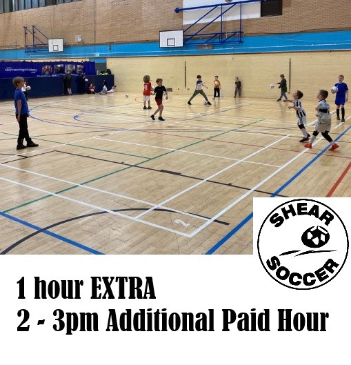 1hr EXTRA Shear Soccer Paignton 2 - 3pm block mentored by Shear Soccer Ltd