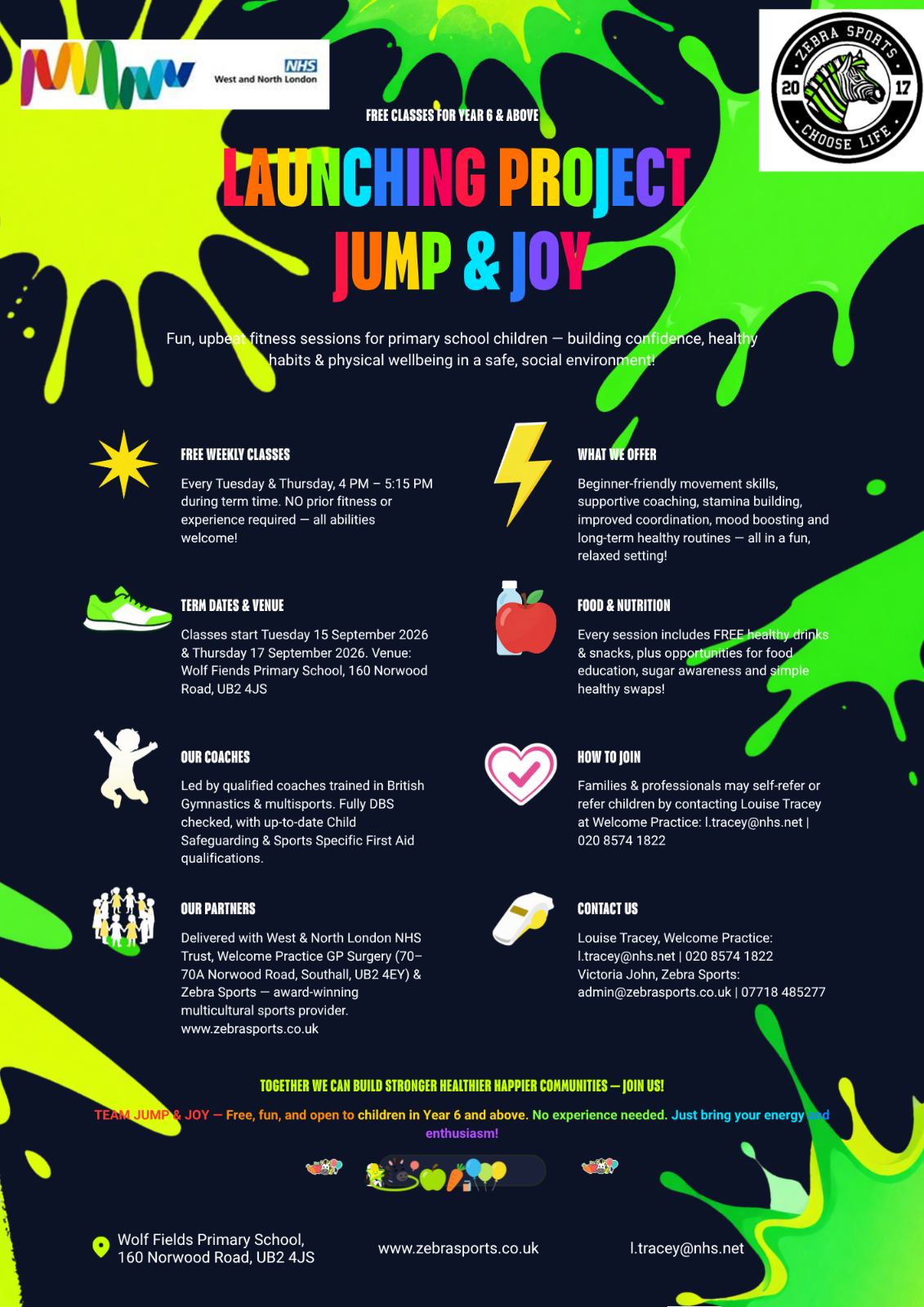 Team Jump & Joy block mentored by Zebra Sports Gymnastics & Multi Sports Club