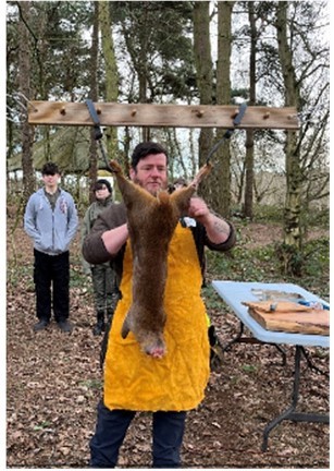 Deer Preparation for Eating block mentored by Bushcraft PPG