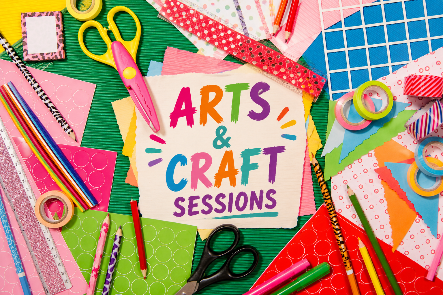 Arts and Craft Sessions block mentored by Broughton and Milton Keynes Parish Council