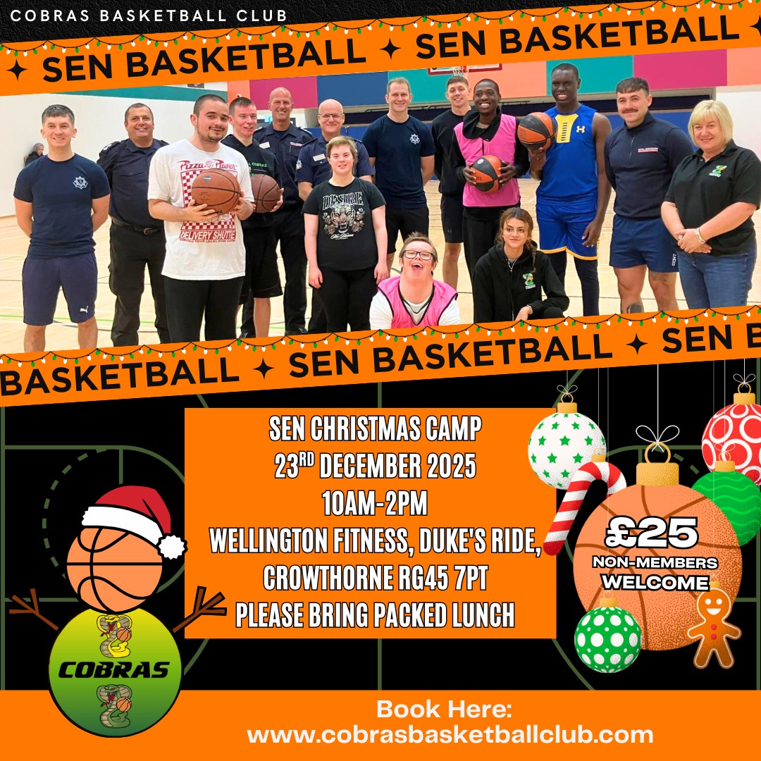 Cobras SEN Christmas Basketball Camp 2025 block mentored by Cobras Basketball Club