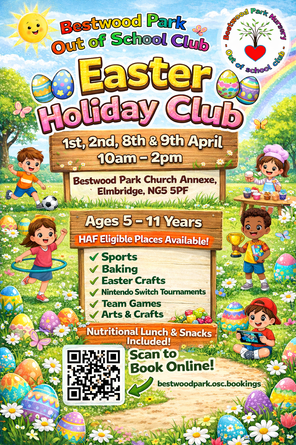 Bestwood Park Holiday Club block mentored by Bestwood Park Nursery and Out of School Club