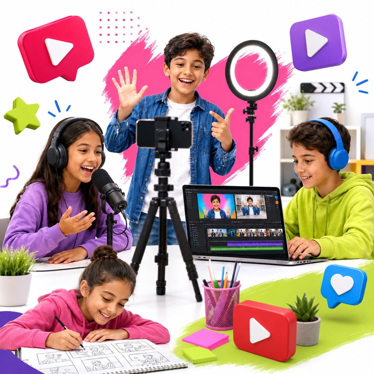 Video Editing and creating a YouTube blog block mentored by Impact academies & camps Birmingham