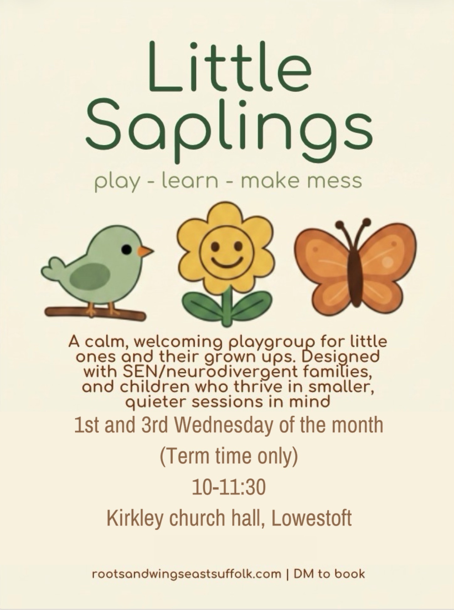 Little saplings- toddler sensory block mentored by Roots and wings east Suffolk