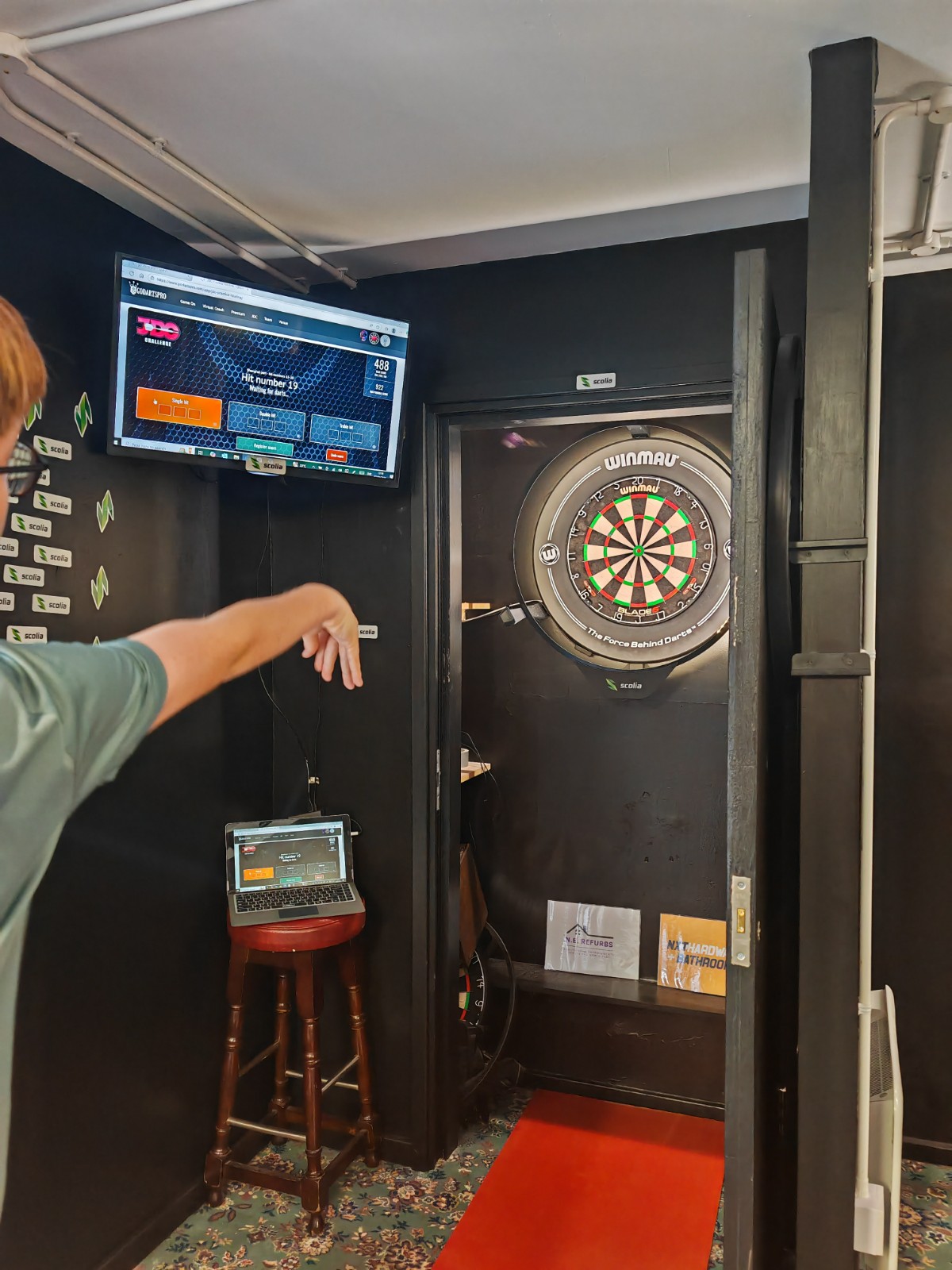 Darts Fun with St Mary's block mentored by St Marys Darts Academy