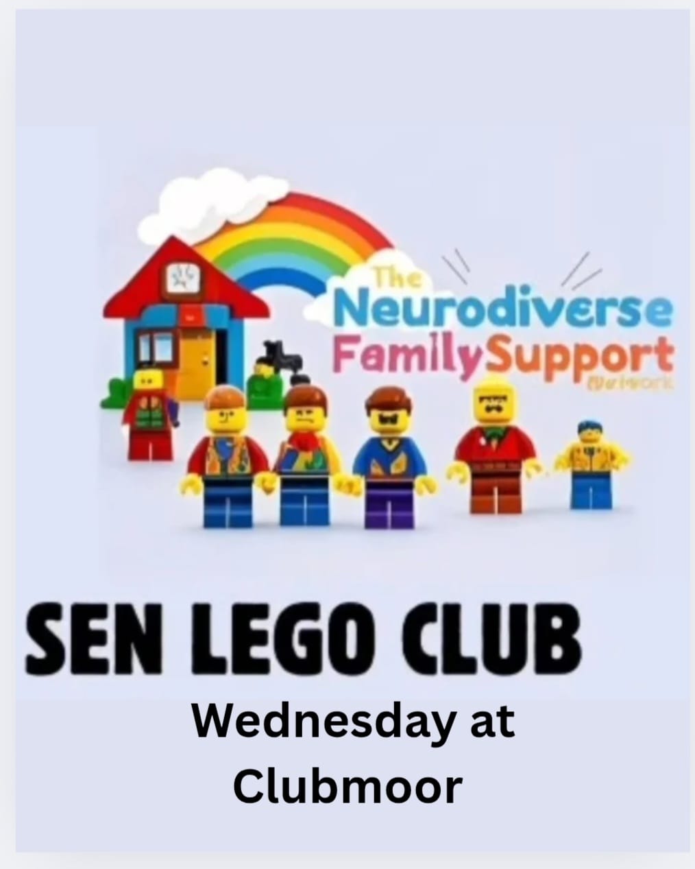SEN Lego club at clubmoor block mentored by The neurodiverse family support network CIC
