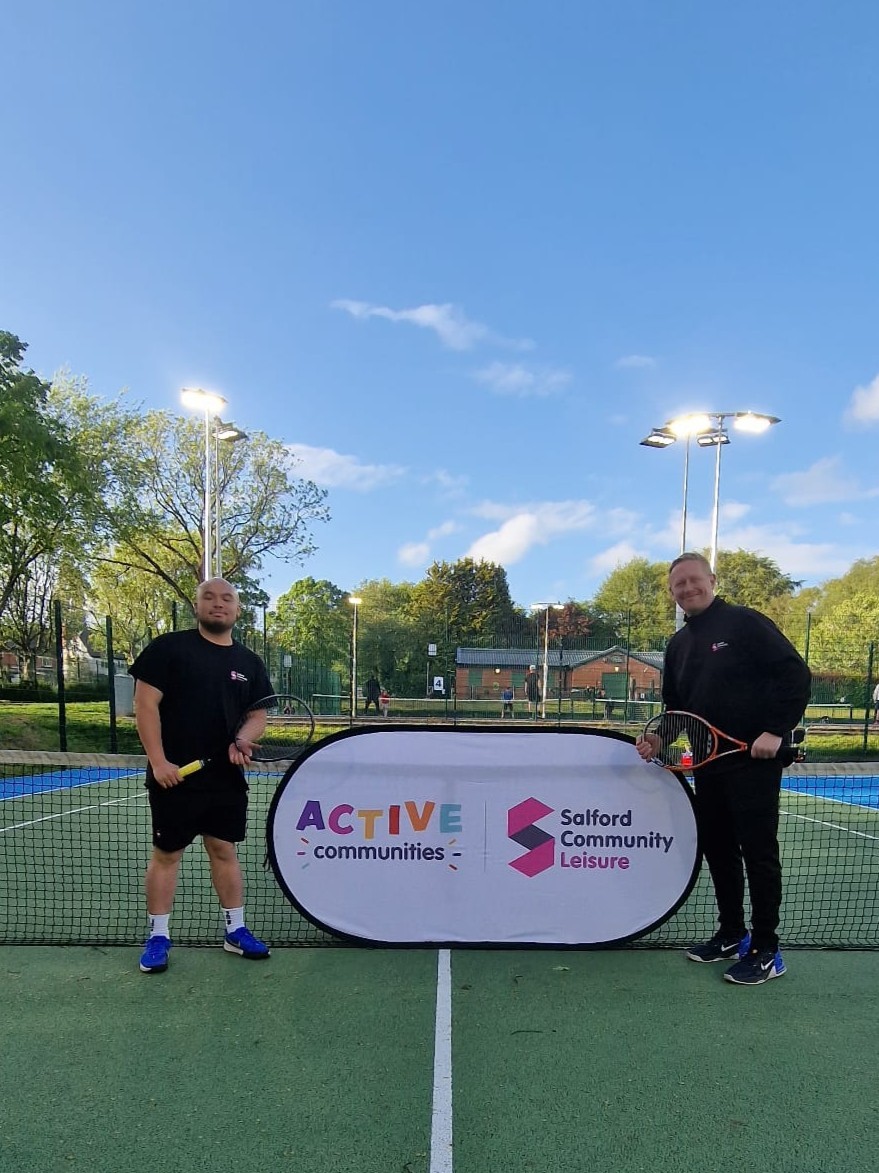 Salford Community Tennis Walkden block mentored by Salford Community Leisure