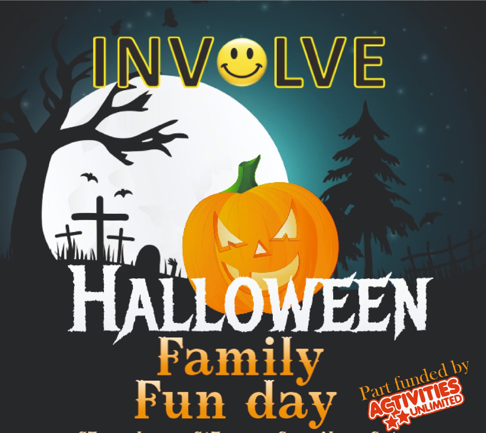 Involve Halloween Family Fun Day block mentored by Involve Active Ltd