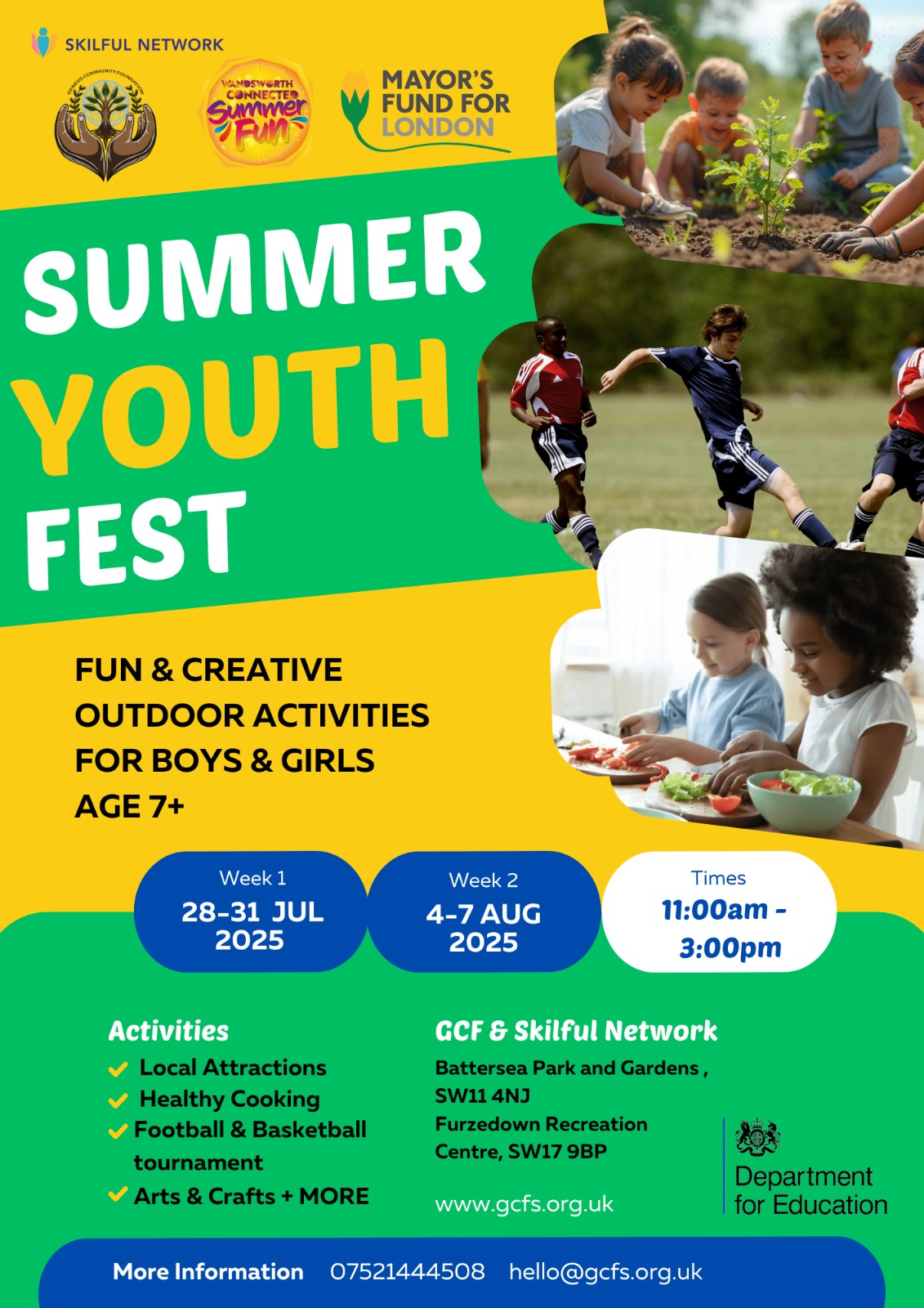 Summer Fest Actitivies block mentored by Genesis Community Foundation & The Skilful Network