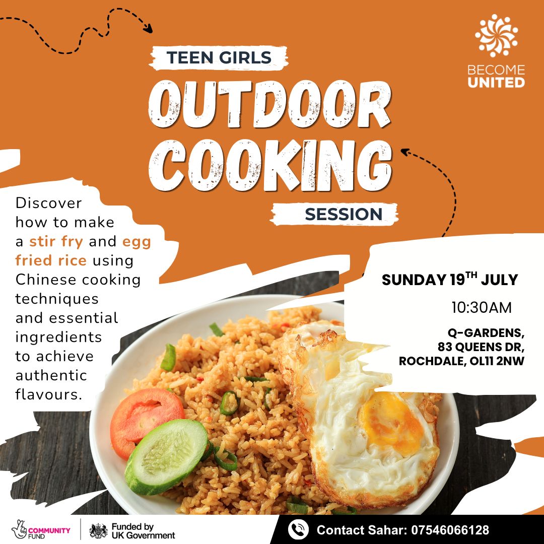 Teen Girl outdoor cooking block mentored by Sticks and Worms