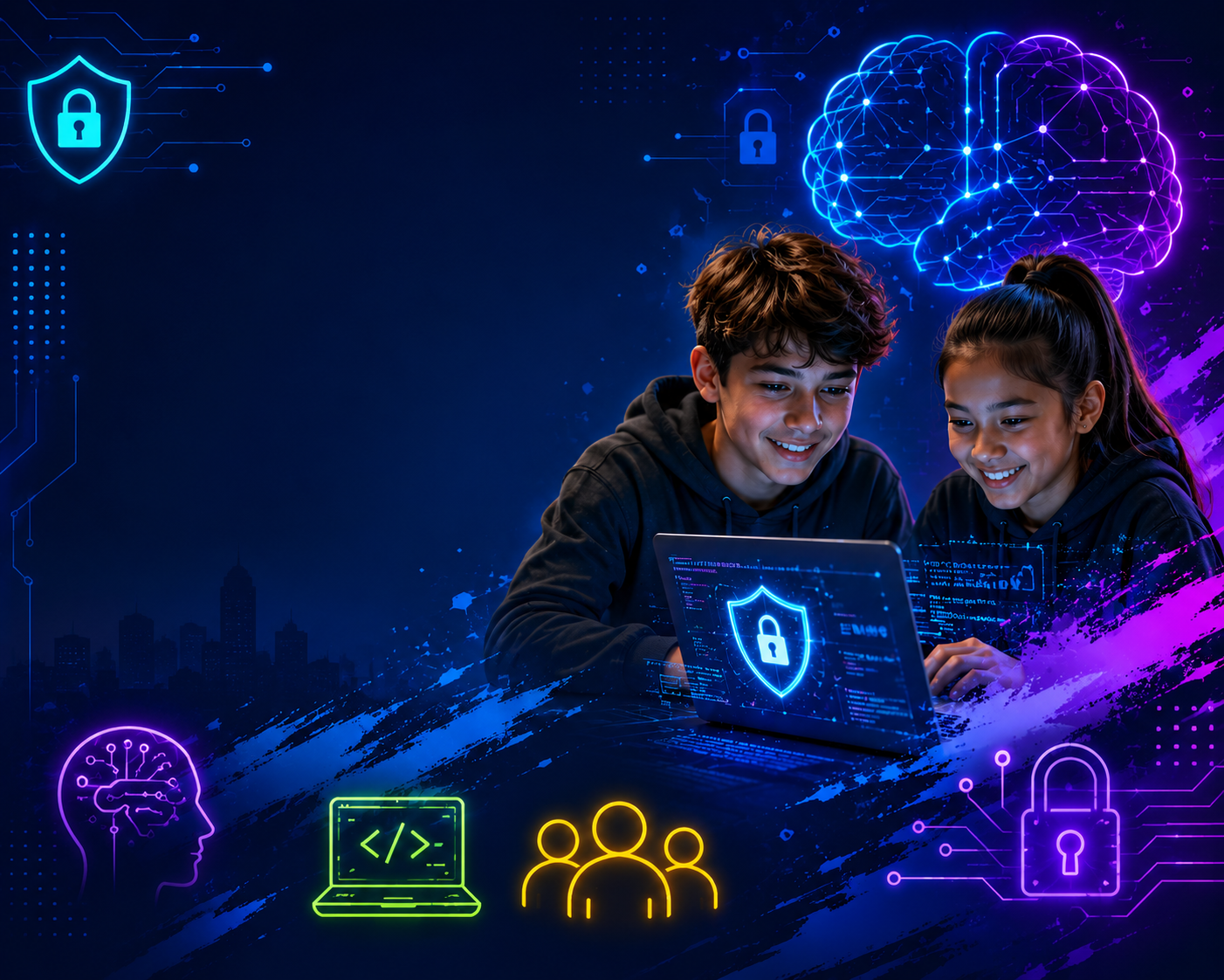 Jobs of the future: Cybersecurity and AI block mentored by Impact academies & camps Birmingham